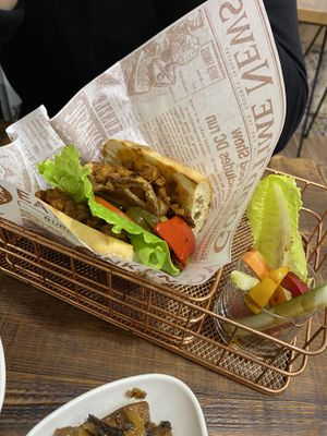 Mexican style sandwich at Blossom Rena Vegan Cafe 貝多蕾納 in Taipei