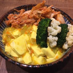 kimchi tofu rice  at Blossom Rena Vegan Cafe 貝多蕾納 in Taipei