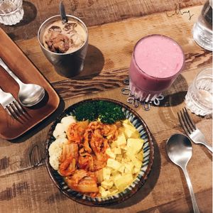 kimchi tofu don  at Blossom Rena Vegan Cafe 貝多蕾納 in Taipei