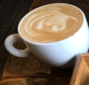 Cappuccino with soymilk  at Blossom Rena Vegan Cafe 貝多蕾納 in Taipei