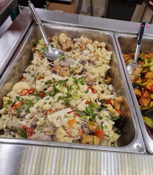 Cauliflowers with tang hoon ~ 14/5/22 at Kong Meng San Phor Kark See Monastery in Central Singapore