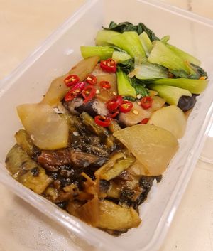 Mixed Vege Rice ~ 25/5/22 at Kong Meng San Phor Kark See Monastery in Central Singapore