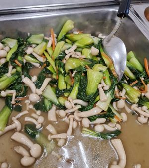 Mushroom with Green ~ 25/5/22 at Kong Meng San Phor Kark See Monastery in Central Singapore