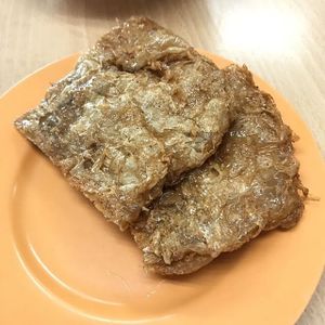 Fried Beancurd skin at Kong Meng San Phor Kark See Monastery in Central Singapore