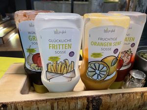 Free vegan sauces!  at MUC - Hans im Glück - T2 in Munich
