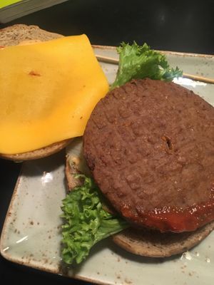 Vegan Feuermeister burger  at MUC - Hans im Glück - T2 in Munich