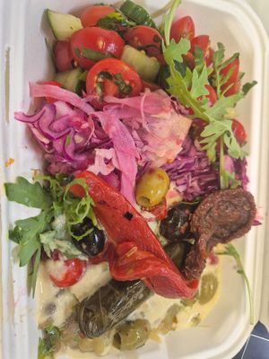 Salad box at Sunny's Olive Tree - Food Stall in London
