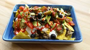 Large Nachos at The Accidental Vegan Cafe in Honiton