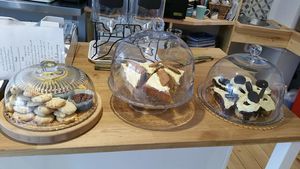 Cakes at The Accidental Vegan Cafe in Honiton