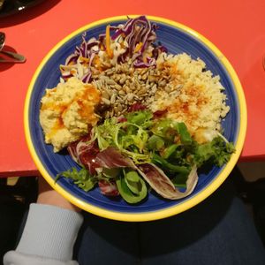Buddha Bowl at The Accidental Vegan Cafe in Honiton