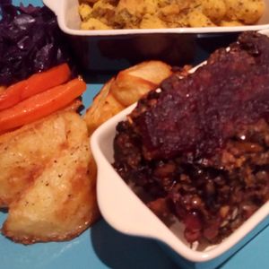 Delicious Christmas Dinner at the Accidental Vegan Cafe, Honiton  at The Accidental Vegan Cafe in Honiton