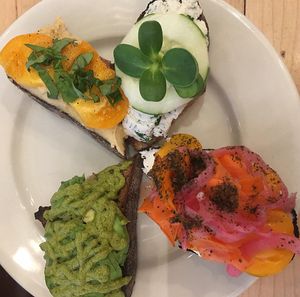 Savory Toasts Sampler at Nourish Cafe in San Francisco