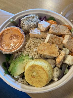 Golden Gate Bowl again with Just Egg added in at Nourish Cafe in San Francisco