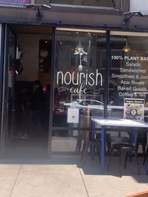  at Nourish Cafe in San Francisco