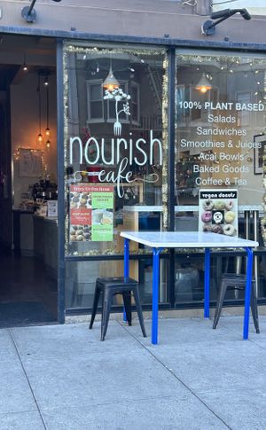   at Nourish Cafe in San Francisco