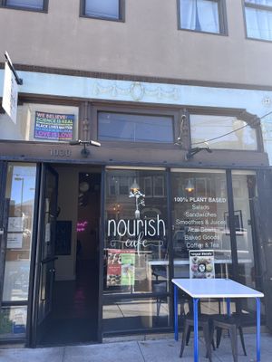   at Nourish Cafe in San Francisco