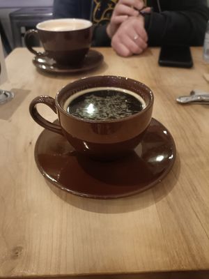Americano at Nourish Cafe in San Francisco