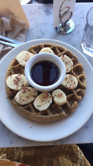 Quinoa Waffle at Nourish Cafe in San Francisco