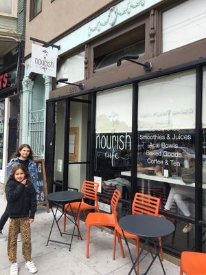 My favorite vegan place  at Nourish Cafe in San Francisco