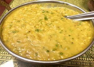 Tadka Dal (item V15), excellent dal dish at Slice of India in Clovis