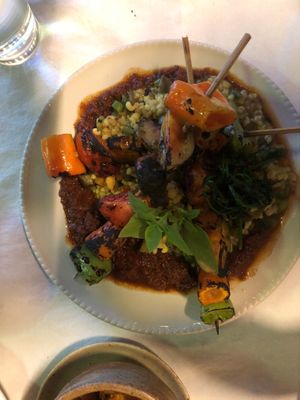 Vegan dish from the specials menu  at Kurma in Camiguin