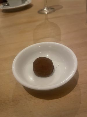 Chocolate orange bonbon  at Morris and Bella in Amsterdam