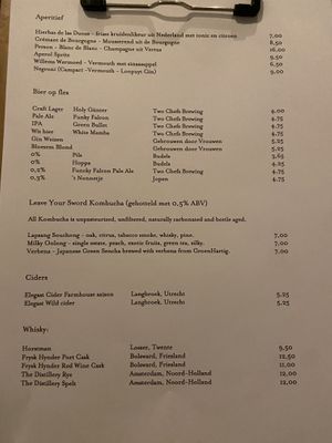 Some drinks, Nov 2024  at Morris and Bella in Amsterdam