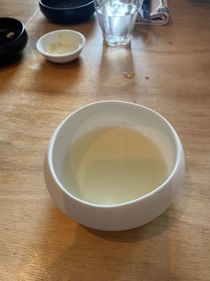 Asparagus bouillon  at Morris and Bella in Amsterdam