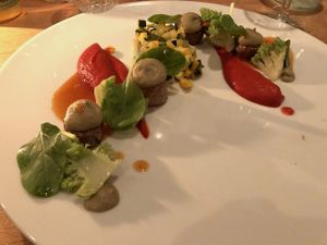 A vegan main dish at Morris and Bella in Amsterdam