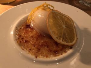 A vegan dessert at Morris and Bella in Amsterdam