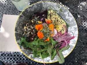 buddha bowl - quinoa at S'Hortet in Mallorca