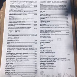 menu2 at S'Hortet in Mallorca