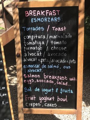 Breakfast  at S'Hortet in Mallorca