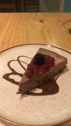 Vegan Chocolate Cheesecake at Abdiel Vegan in Lima