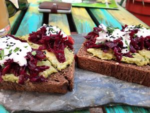 Avocado Toast at Raw Love - Downtown Tulum in Tulum