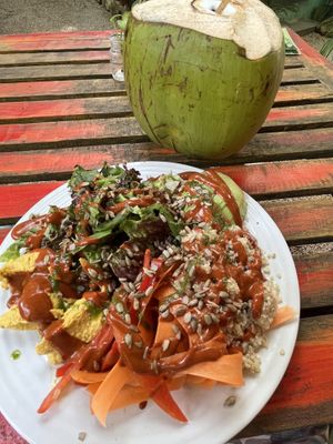 Quinoa salad at Raw Love - Downtown Tulum in Tulum