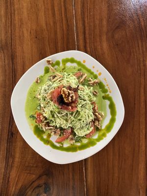 Raw zucchini pesto again   at Raw Love - Downtown Tulum in Tulum