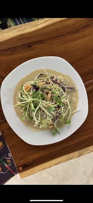 Raw pad thai   at Raw Love - Downtown Tulum in Tulum