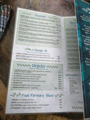 Menú 2 at Raw Love - Downtown Tulum in Tulum