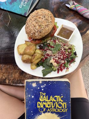 Best burger ever   at Raw Love - Downtown Tulum in Tulum