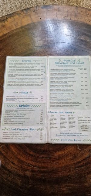 Menu at Raw Love - Downtown Tulum in Tulum