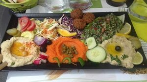 assiette découverte. .. Bien copieuse  at Tahina in Tours