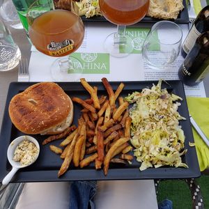 Beyond meat burger at Tahina in Tours