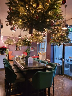 Bar Area (Chrismas Season) at Fu's in Caernarfon