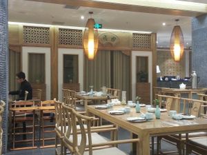 view of dining area at Philanthropian Veganism Restaurant in Beijing