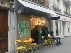 Outside at Hot Vog in Paris