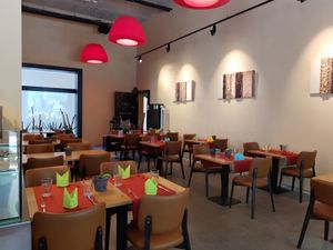 Interior of bistro at Seven Nine Restaurant in Wallisellen