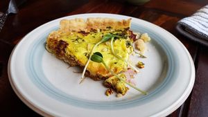 Quiche at Les Gourmandises Louca  in Quebec