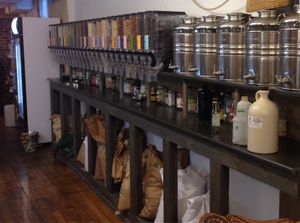 Section vrar/bio/vegan at Les Gourmandises Louca  in Quebec