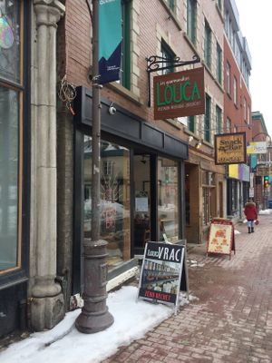 Entrance at Les Gourmandises Louca  in Quebec